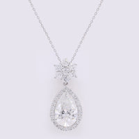 3.52 Carats Lab Grown Diamond 14K Gold Pendant
