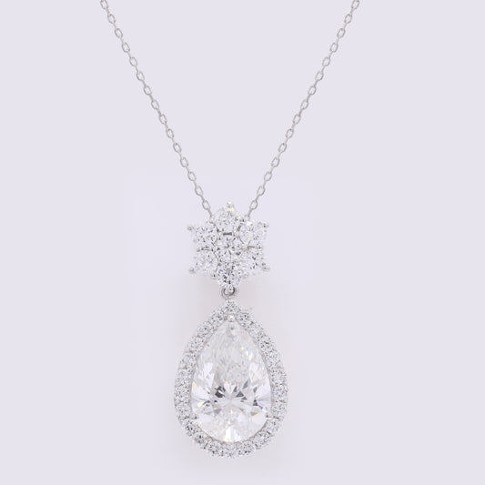 3.52 Carats Lab Grown Diamond 14K Gold Pendant