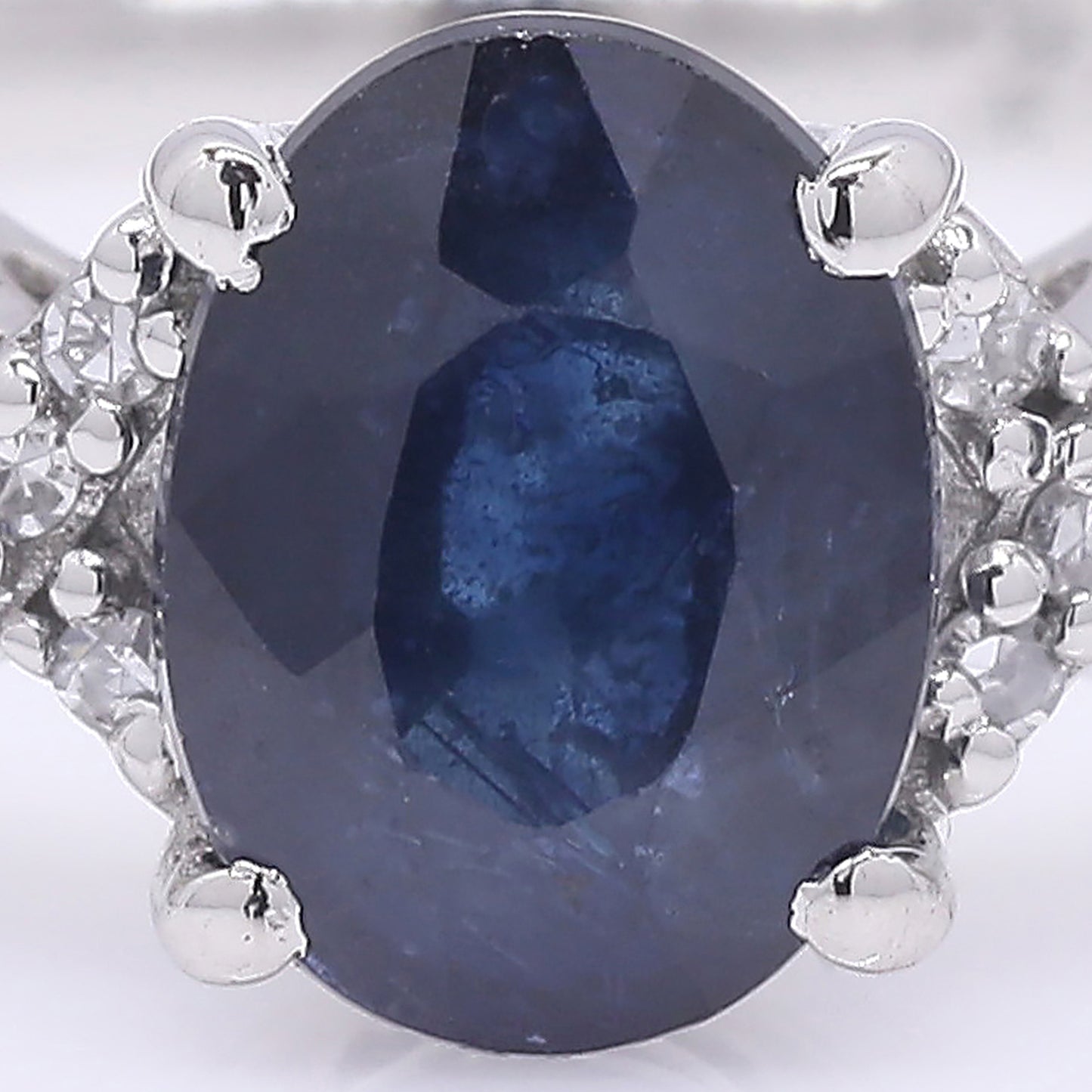 1.25 Ct Oval Mixed Cut Natural Sapphire 950 Platinum Ring