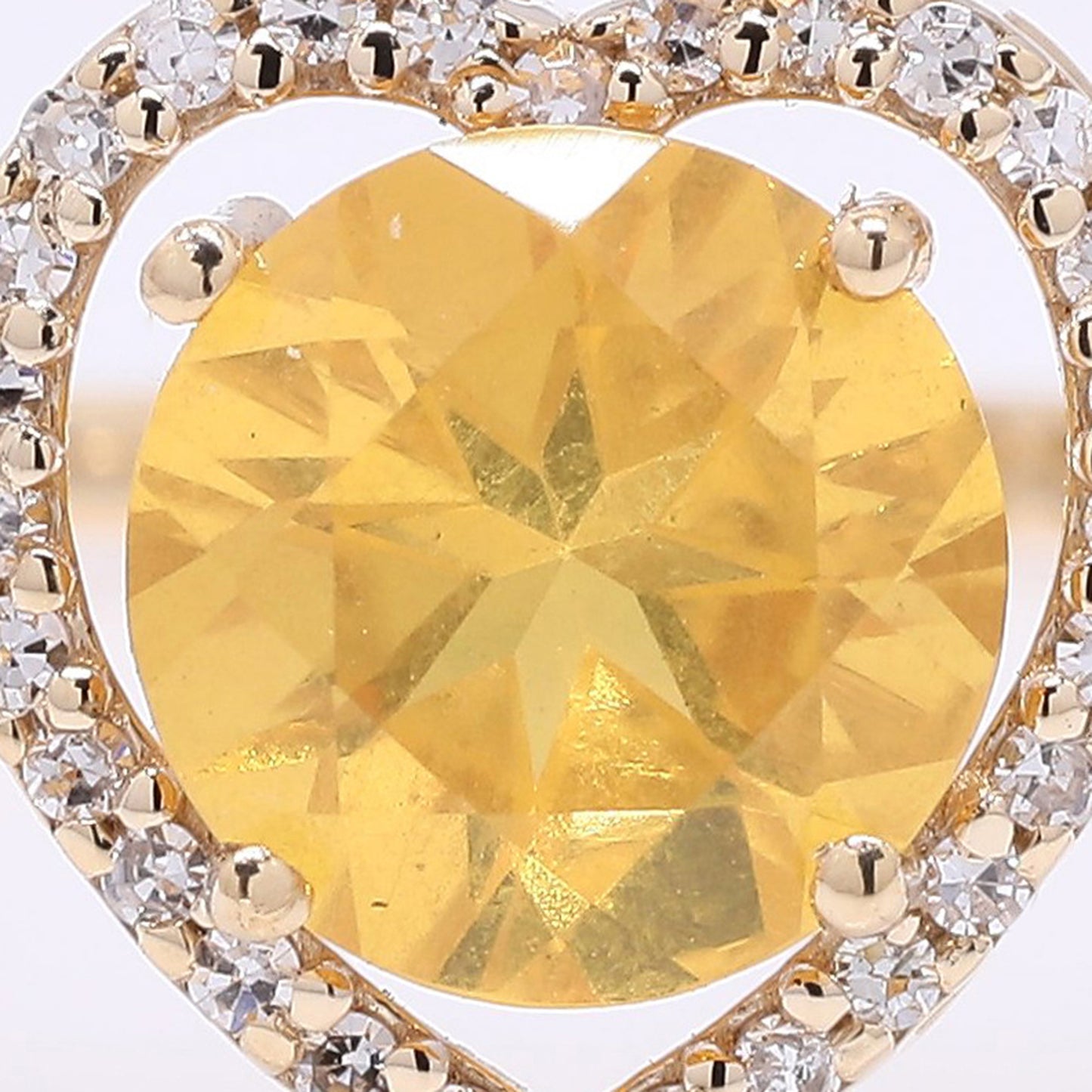 0.99 Ct Round Mixed Cut Natural Fire Opal 14K Gold Ring