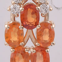 1.35 Ct Oval Natural Multi Coloured Sapphire 14K Gold Pendant