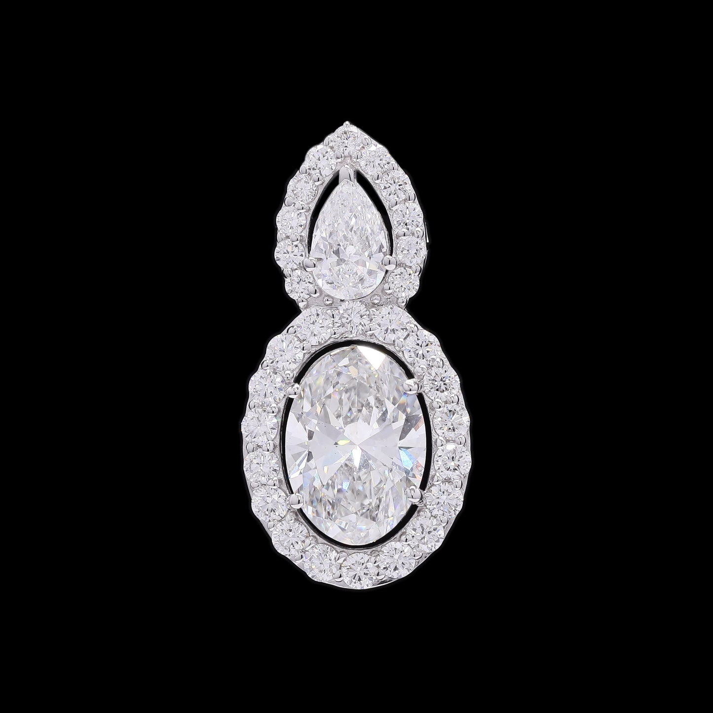 2.83 Carats Lab Grown Diamond 14K Gold Pendant