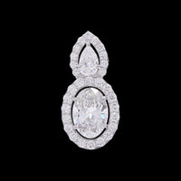 2.83 Carats Lab Grown Diamond 14K Gold Pendant