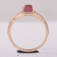 1.47 Ct Cushion Tourmaline 9K Gold Ring