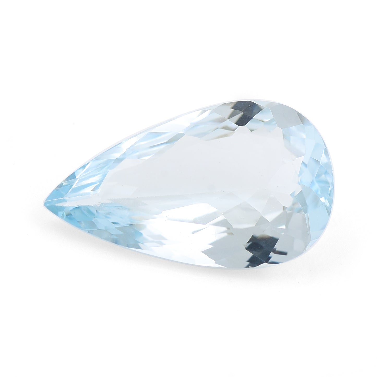 2.94 Natural Beryl Aquamarine Pear Mixed Cut Gemstone