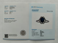 1.76 Ct Oval Mixed Cut Natural Sapphire 950 Platinum Ring