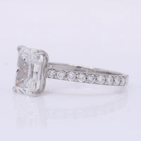 2.40 Carats Lab Grown Diamond 950 Platinum Ring