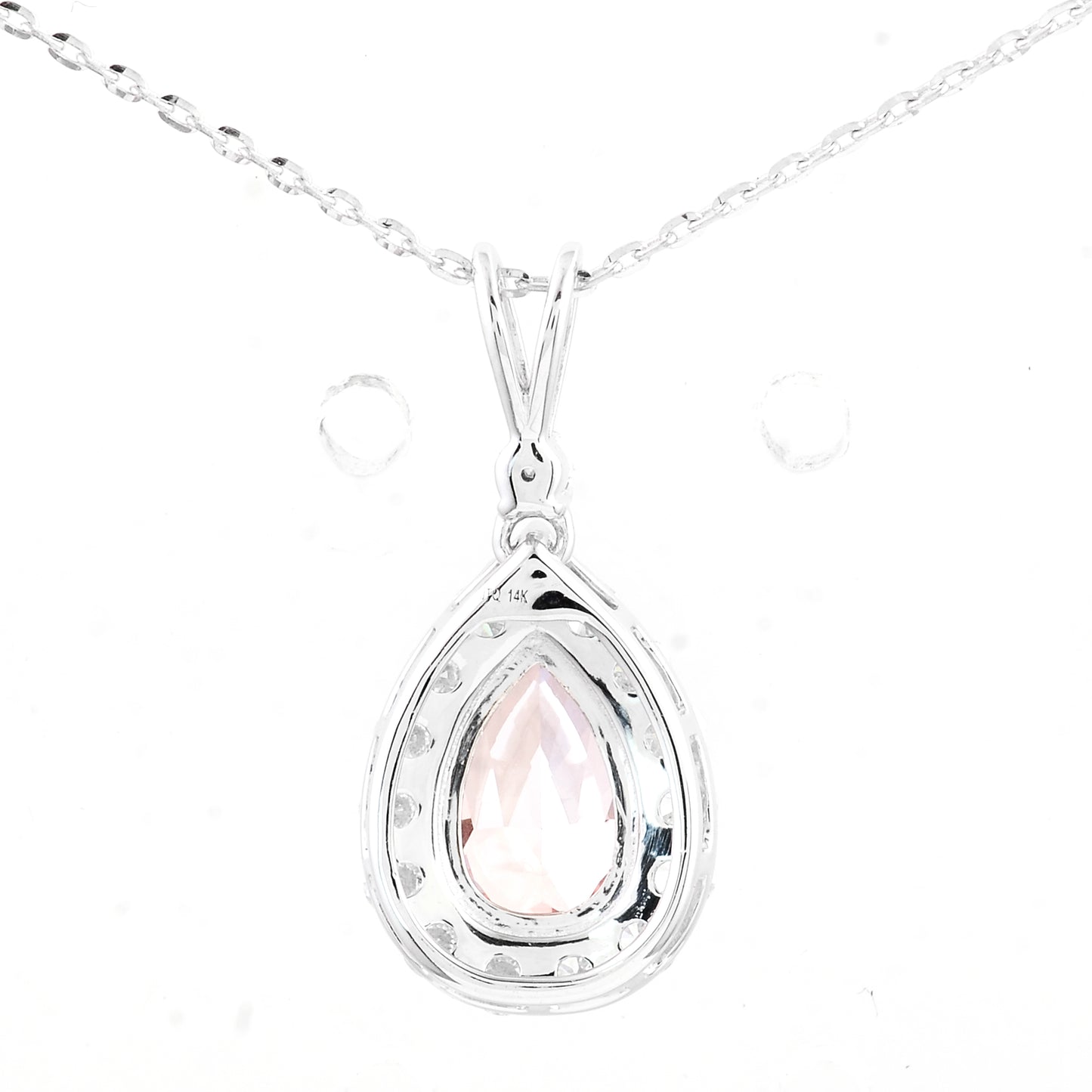 1.43 Carats Pink Lab Grown Diamond 14K Gold Pendant