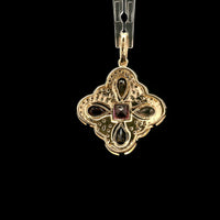 1.28 Ct Square Tourmaline 14K Gold Pendant