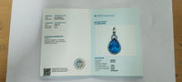 3.03 Ct Pear Mixed Cut Natural Tanzanite 14K Gold Pendant