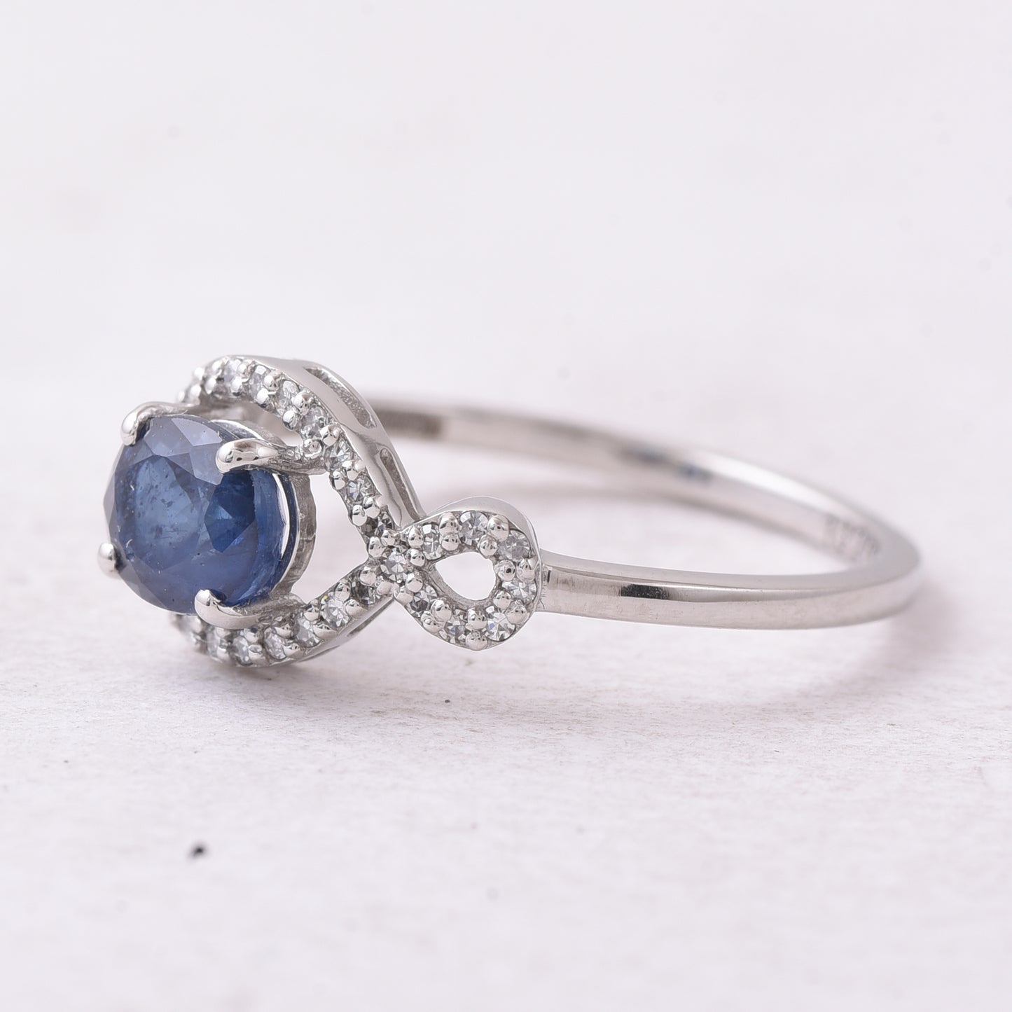 1.14 Ct Oval Mixed Cut Natural Sapphire 950 Platinum Ring