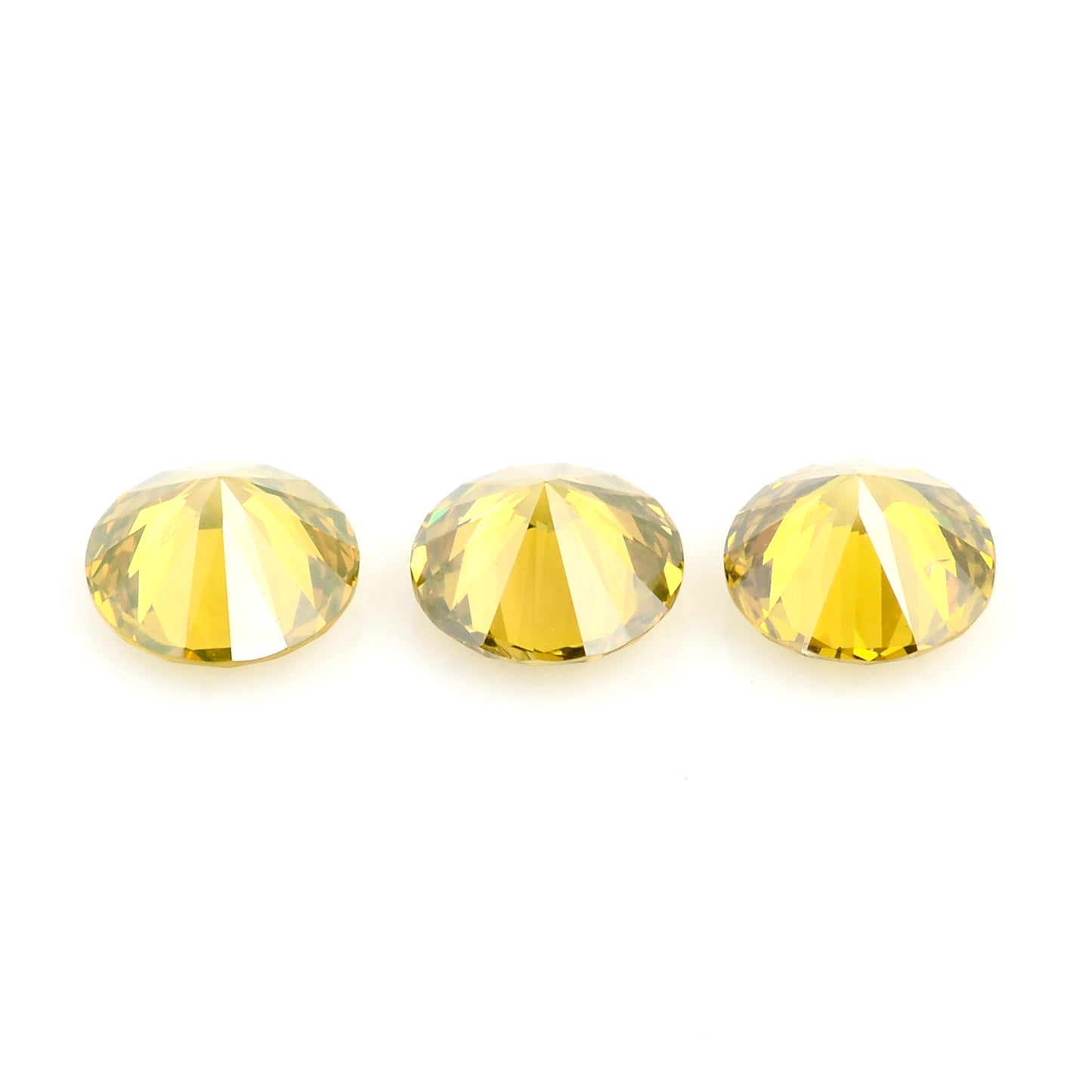 0.54 Yellow Diamond Round Loose Gemstone