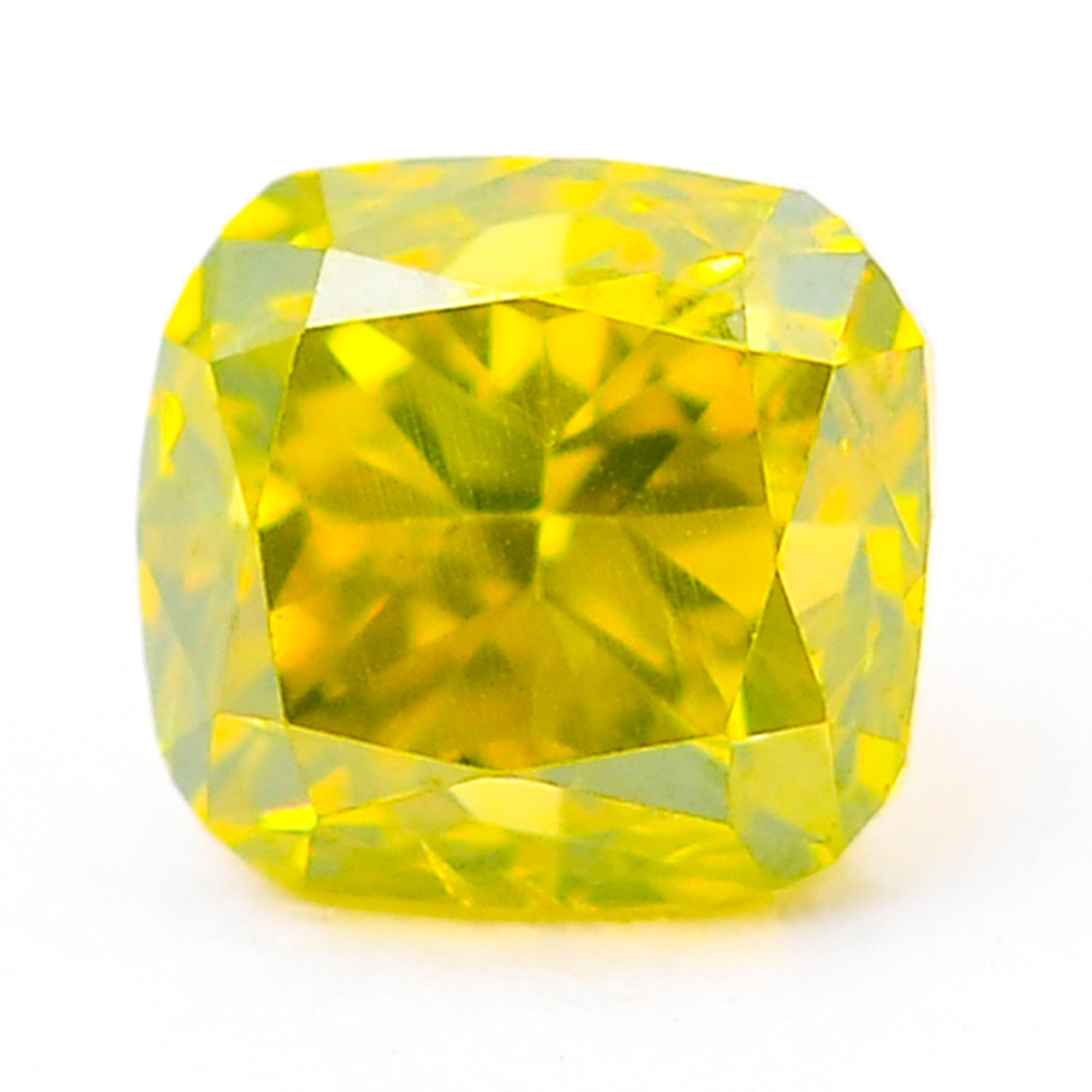 0.39 Yellow Diamond Cushion Loose Diamond