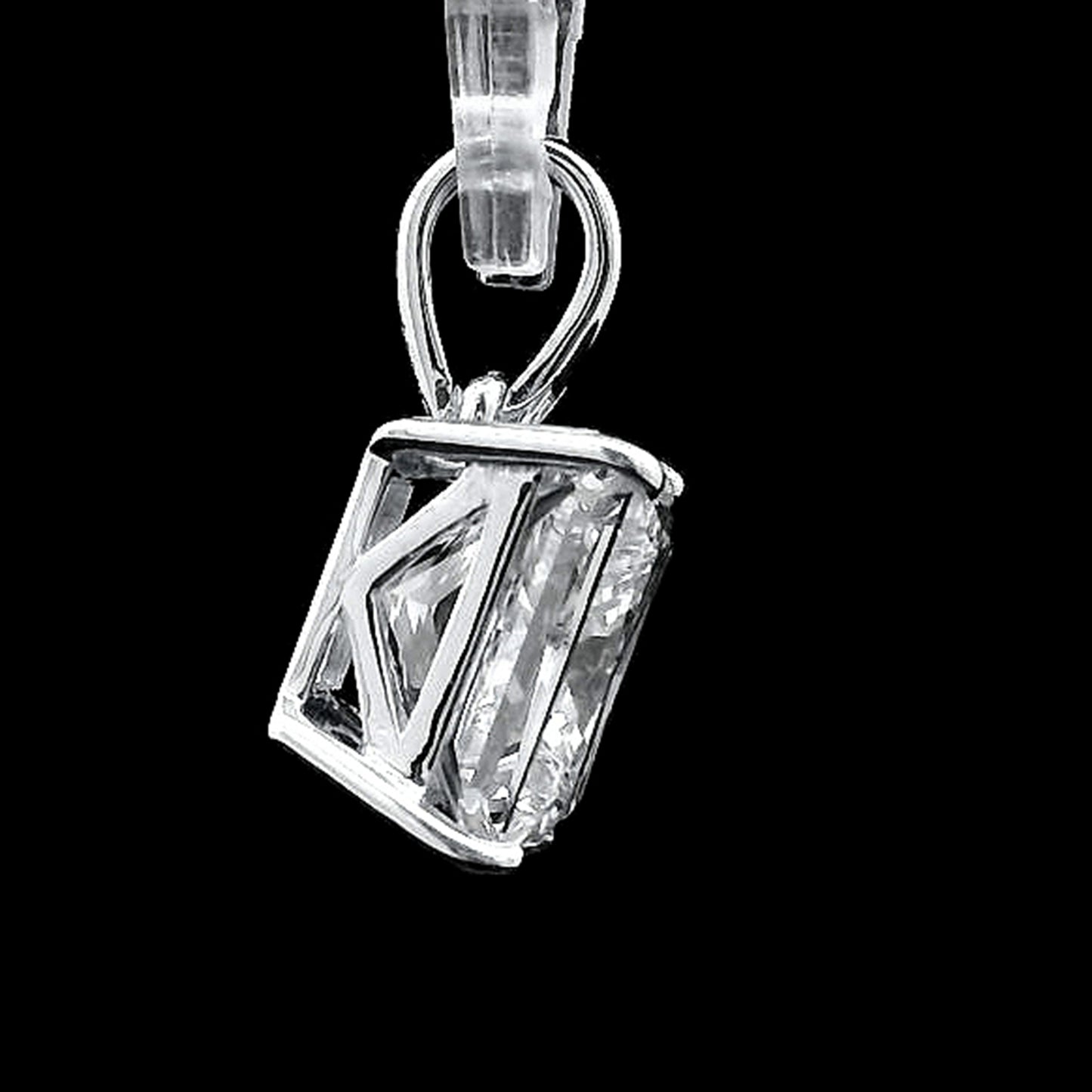3.01 Carats Lab Grown Diamond 14K Gold Pendant