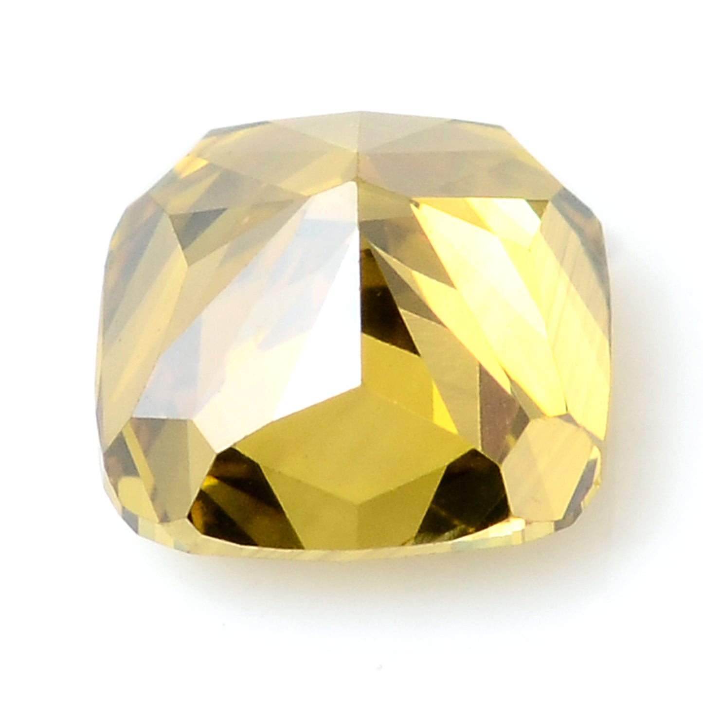 0.49 Carat Yellow Diamond Cushion Loose Gemstone