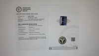 11.54 Ct Emerald Cut Lab Grown Sapphire 14K Gold Ring