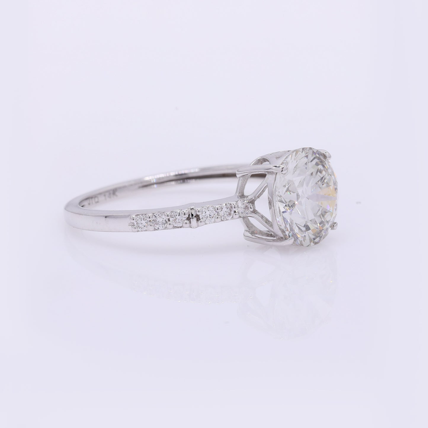 2.25 Carats Lab Grown Diamond 14K Gold Ring