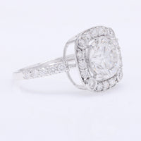 2.85 Carats Lab Grown Diamond 14K Gold Ring