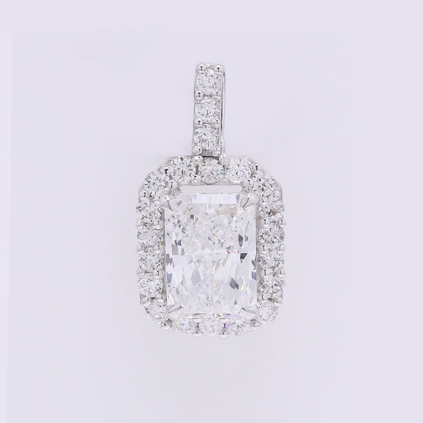 2.39 Carats Lab Grown Diamond 14K Gold Pendant