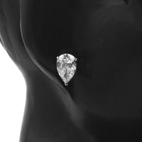 3.79 Carats Lab Grown Diamond 14K Gold Earrings