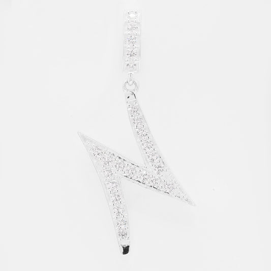 0.63 Ct Round Cubic Zirconia 925 Silver Pendant