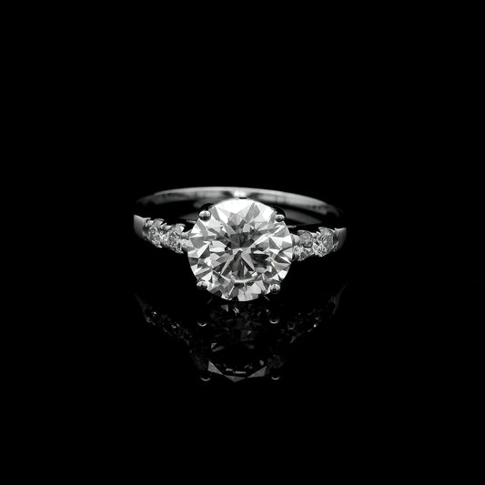 1.80 Ct Round Lab Grown Diamond 14K Gold Ring