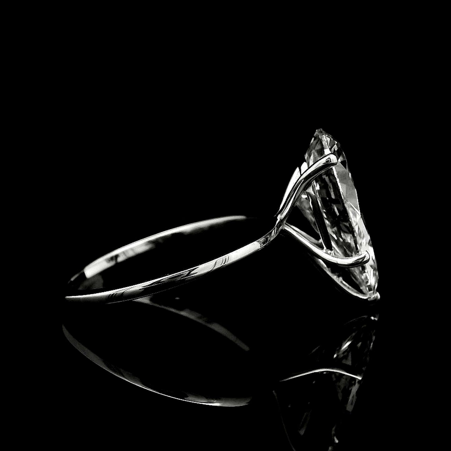4.03 Carats Lab Grown Diamond 14K Gold Ring
