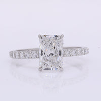 2.38 Carats Lab Grown Diamond 950 Platinum Ring