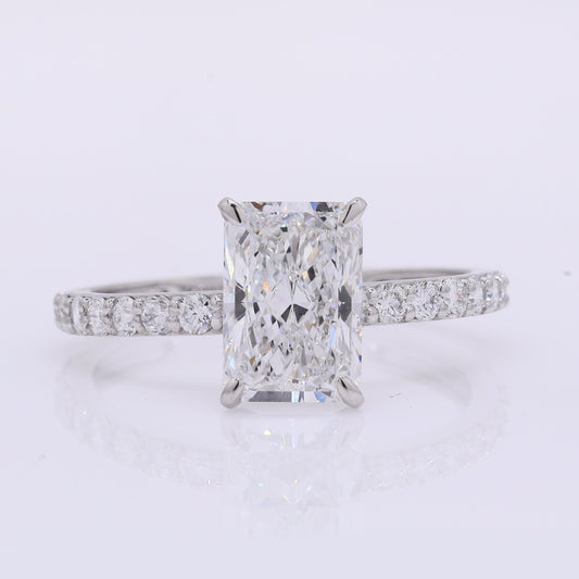 2.38 Carats Lab Grown Diamond 950 Platinum Ring