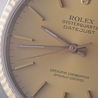 Pre-owned Rolex Oysterquartz 17013 Champagne Bar No. 98 Men's