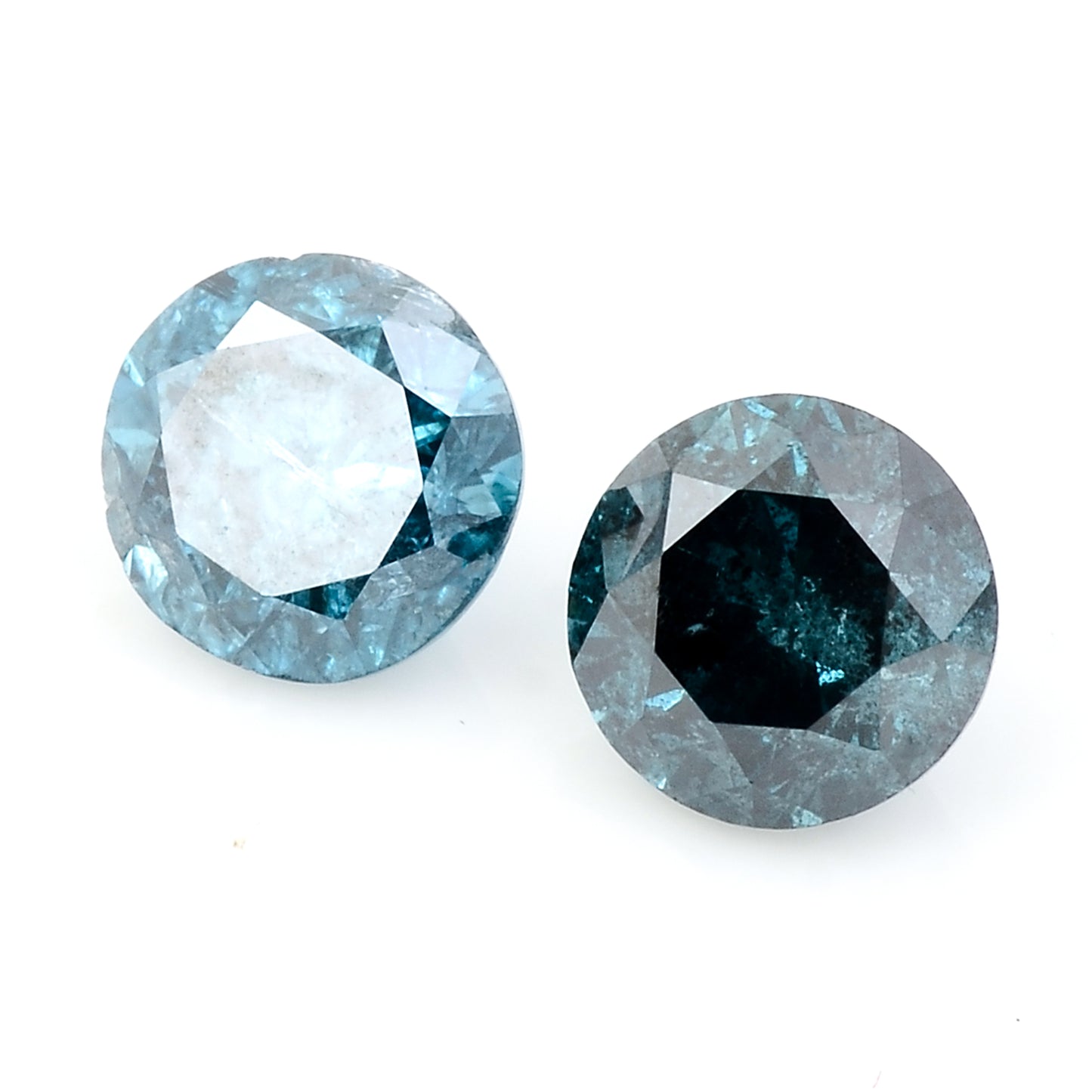 0.74 Blue Diamond Round Loose Gemstone