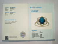 2.37 Ct Oval Natural Sapphire 14K Gold Ring