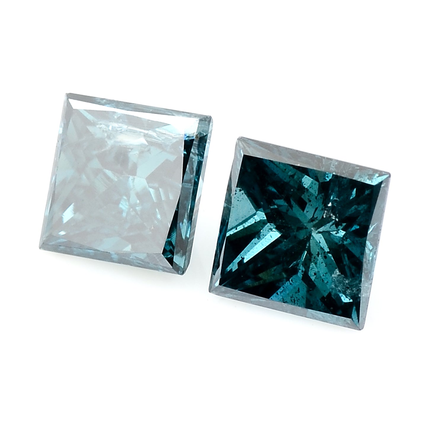 0.61 Blue Diamond Sqaure Loose Gemstone