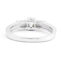1.11 Ct Cubic Zirconia 925 Sterling Silver Ring