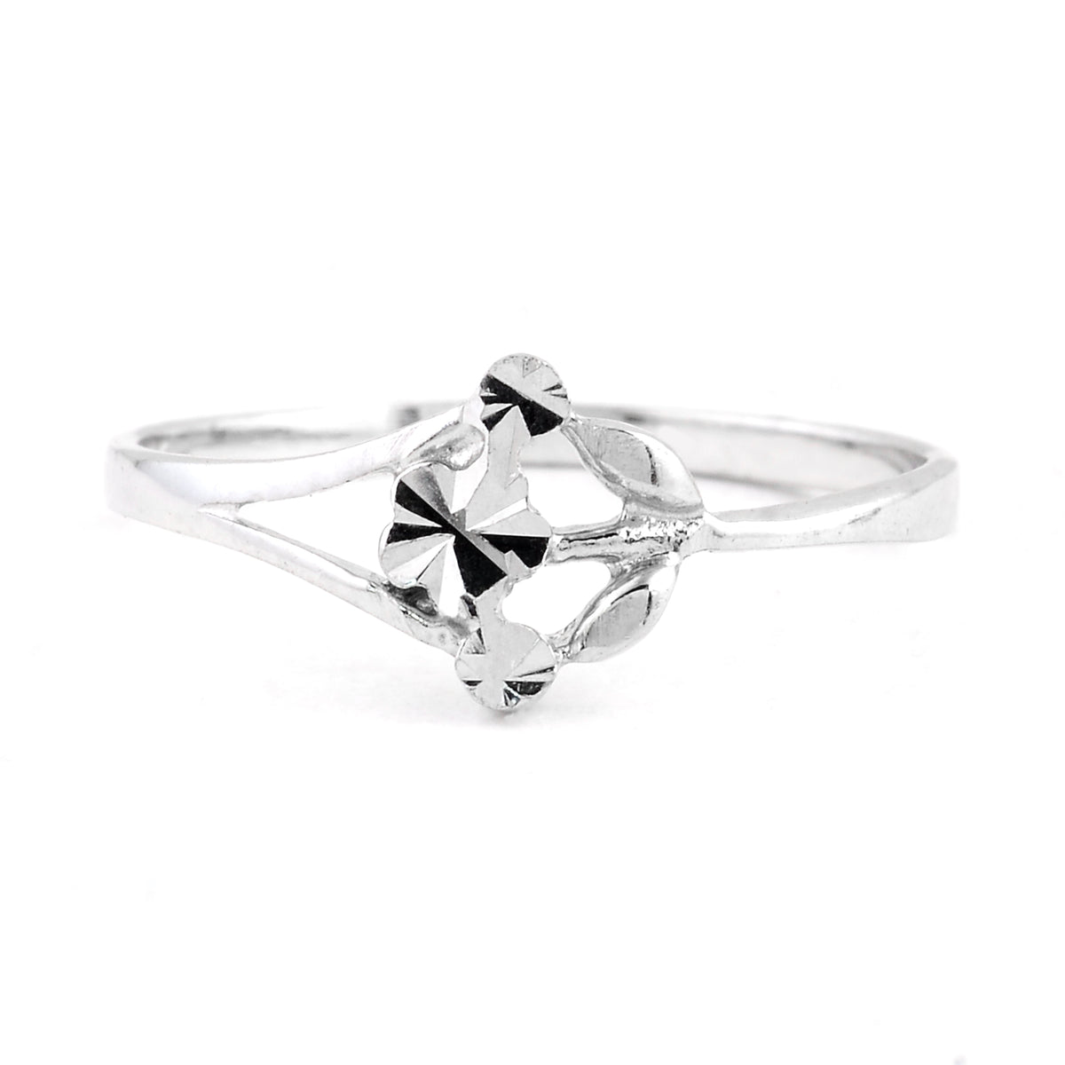 0.00 Ct Plain 925 Sterling Silver Ring