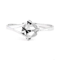 0.00 Ct Plain 925 Sterling Silver Ring