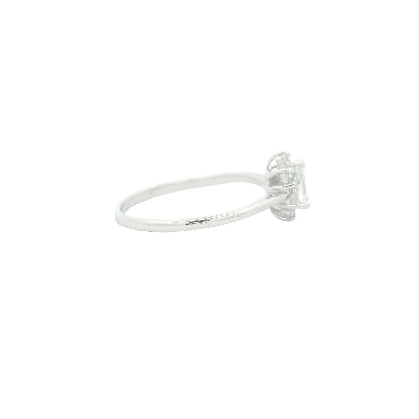 0.51 Ct Cubic Zirconia 925 Sterling Silver Ring