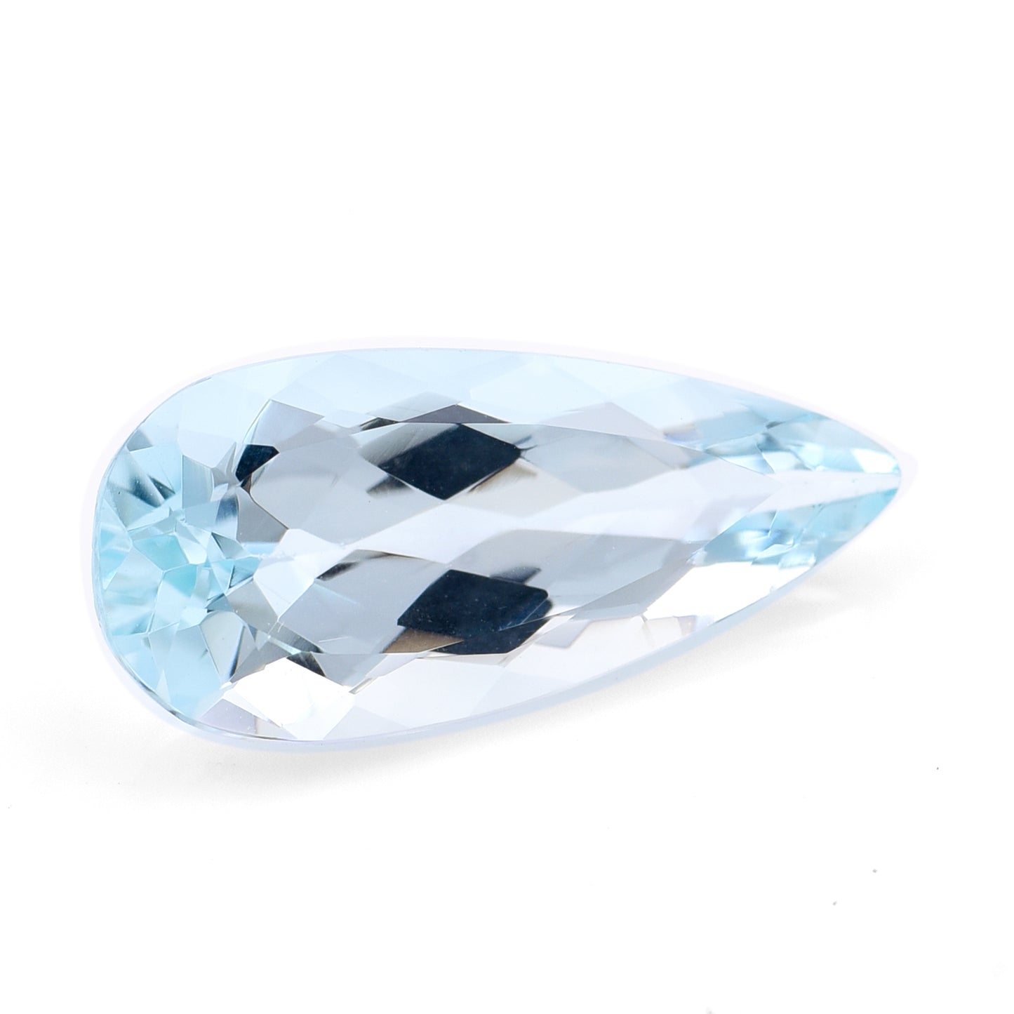 4.56 Natural Beryl Aquamarine Pear Mixed Cut Gemstone