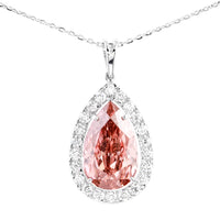 5.65 Carats Pink Lab Grown Diamond 14K Gold Pendant