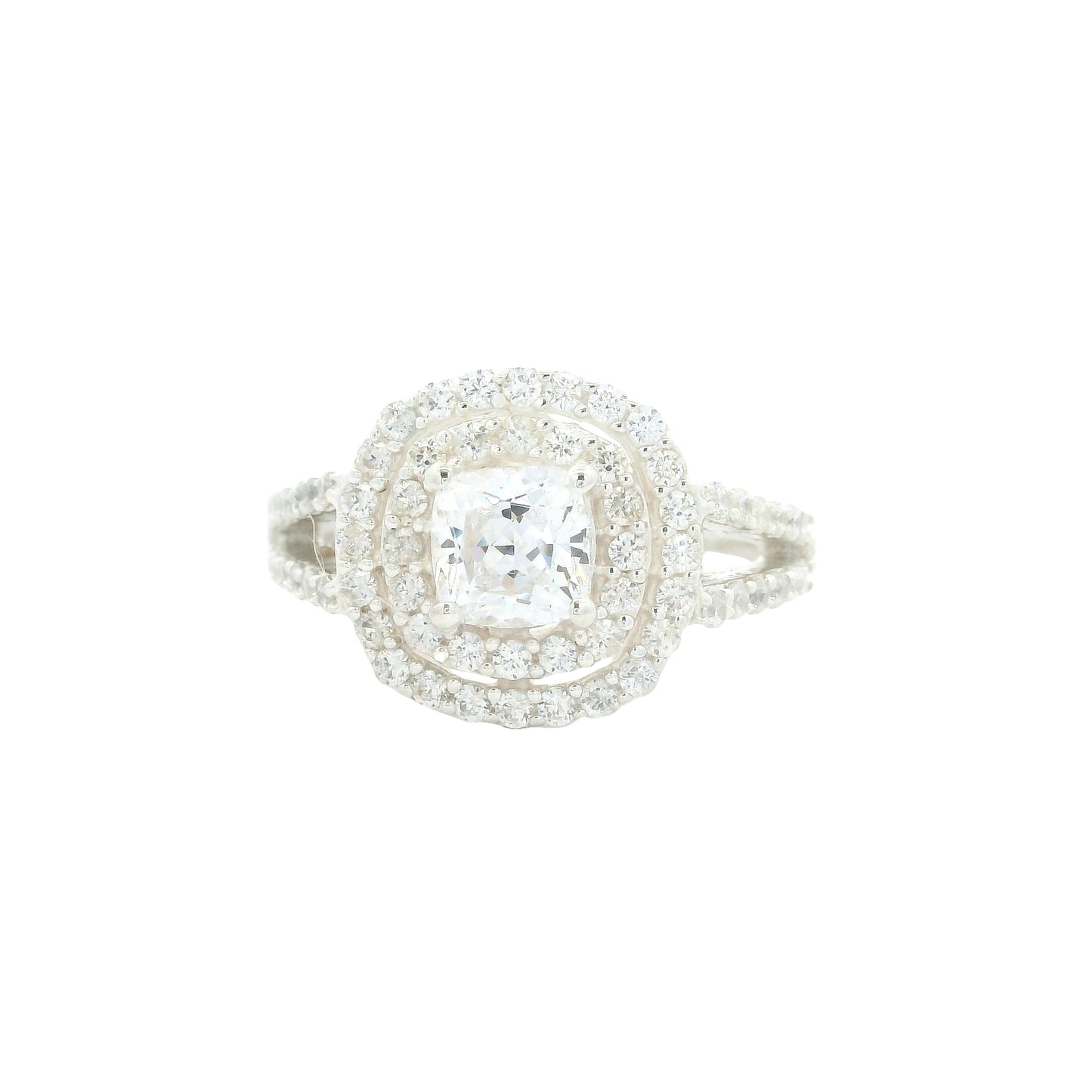 7.38 Ct Cubic Zirconia 925 Sterling Silver Ring