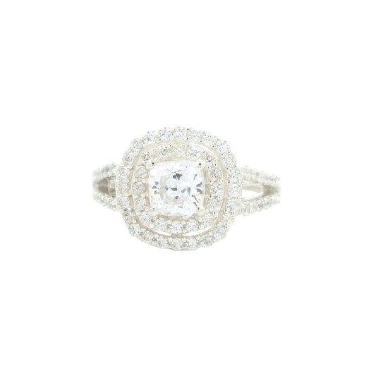 7.38 Ct Cubic Zirconia 925 Sterling Silver Ring