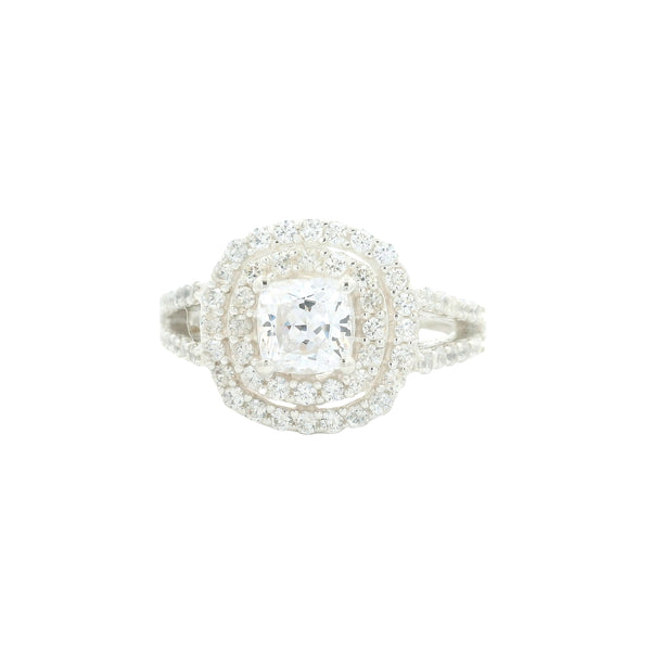 7.38 Ct Cubic Zirconia 925 Sterling Silver Ring