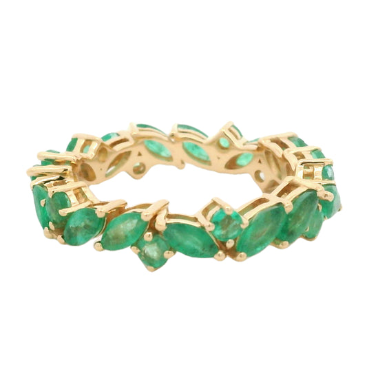 2.59 Ct Marquise Emerald 14K Gold Ring