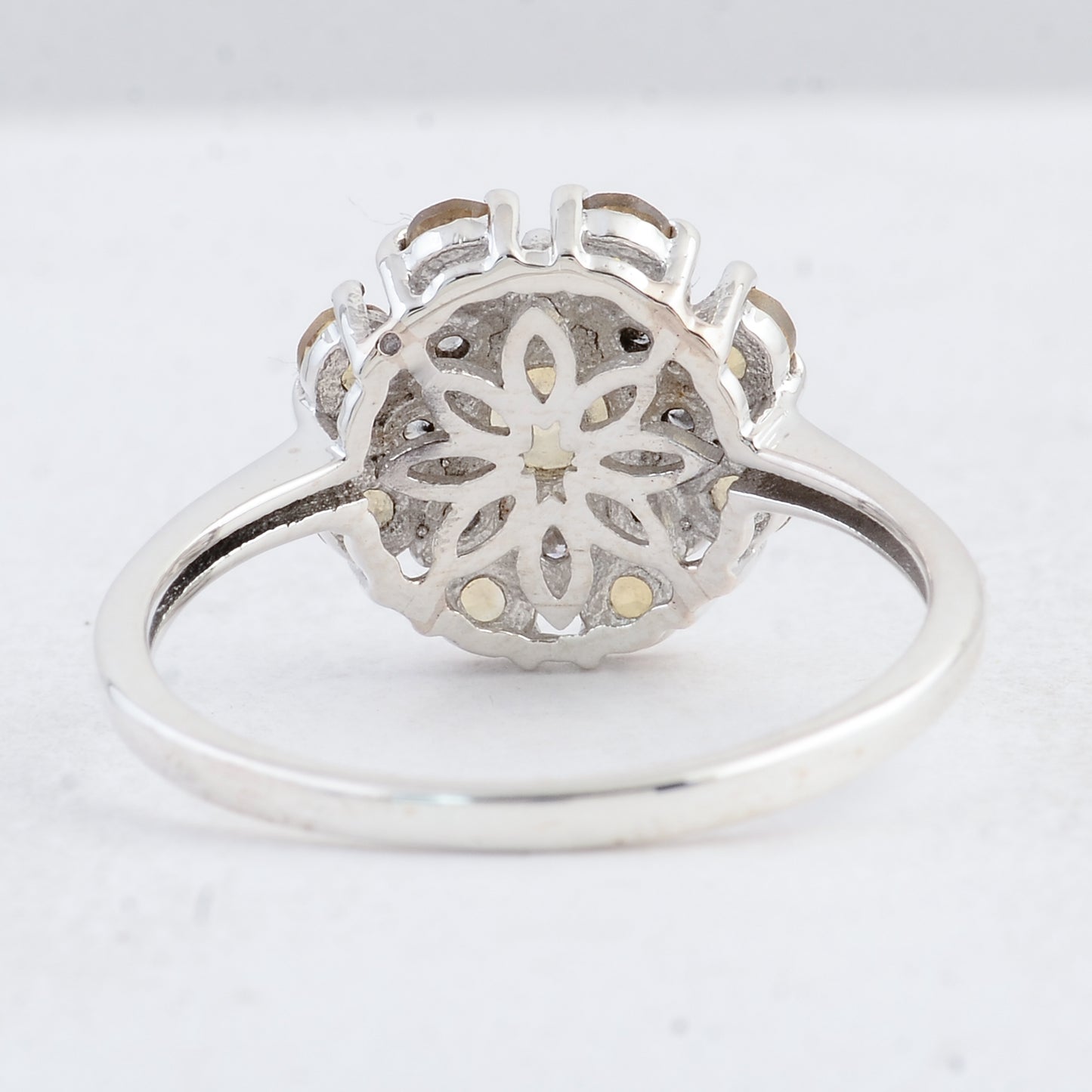 1.68 Ct Round Citrine 925 Sterling Silver Ring