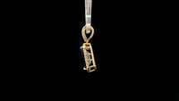 3.86 Ct Octagon Natural Sapphire 14K Gold Pendant