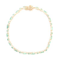 4.90 Ct Emerald 14K Gold Bracelet