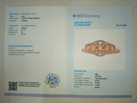 1.12 Ct Oval Natural Orange Sapphire 14K Gold Ring