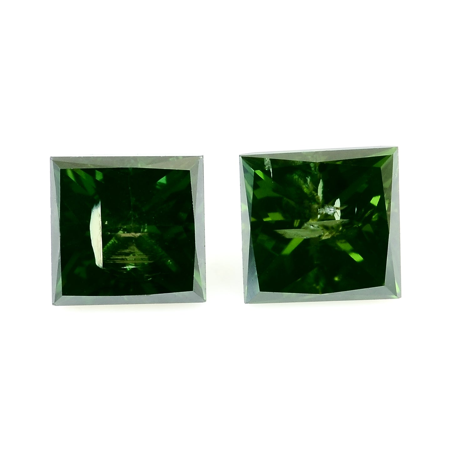 0.55 Green Diamond Sqaure Loose Gemstone