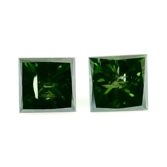 0.55 Green Diamond Sqaure Loose Gemstone