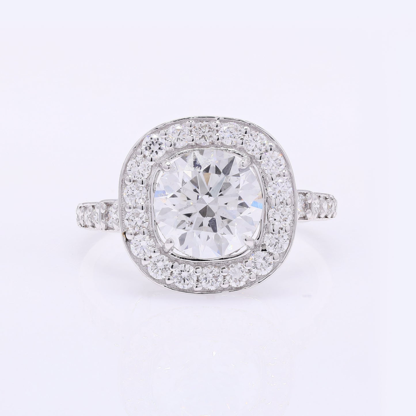2.75 Carats Lab Grown Diamond 14K Gold Ring